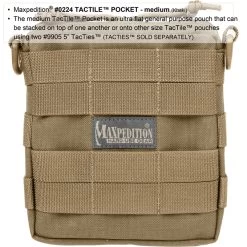Maxpedition Tactile Pocket Medium 8 Maxpedition Tactile Pocket Medium -Outdoor Survival Gear 0224k1 detail 29855.1587389016