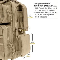 Maxpedition Typhoon Backpack 19 Maxpedition Typhoon Backpack -Outdoor Survival Gear 0529k 3 detail 64312.1676290203