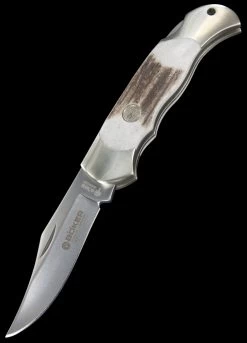 Boker Boy Scout Hirschhorn Folding Knife -Outdoor Survival Gear 112403 99225.1593080335