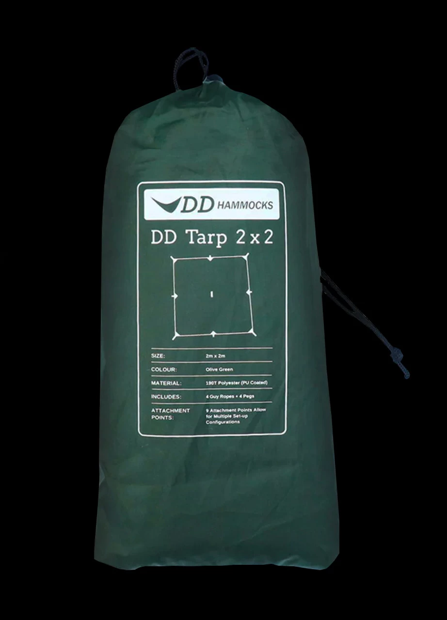 DD Hammocks Tarp 2x2 Olive Green 6 DD Hammocks Tarp 2x2 Olive Green - Image 4