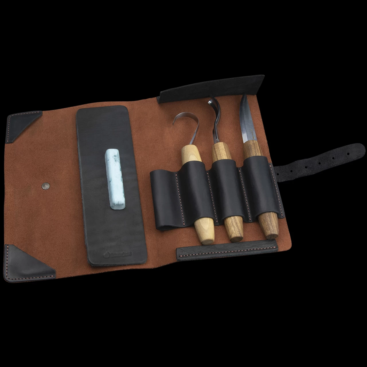 BeaverCraft Spoon Carving Set In Leather Roll 5 BeaverCraft Spoon Carving Set In Leather Roll - Image 3