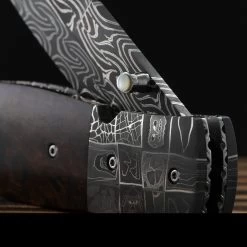 David Steier Custom Ironwood Damascus -Outdoor Survival Gear CUS BS23 19det2 29125.1687947753.1280.1280 98329.1687963078