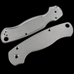 Titech Spyderco PM2 Stone Washed Titanium Scales -Outdoor Survival Gear HH SC SW P2 02613.1635785471