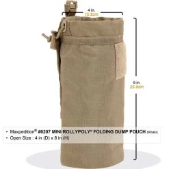 Maxpedition Mini Rollypoly Dump Pouch -Outdoor Survival Gear MAXP 207det7 07714.1674821984