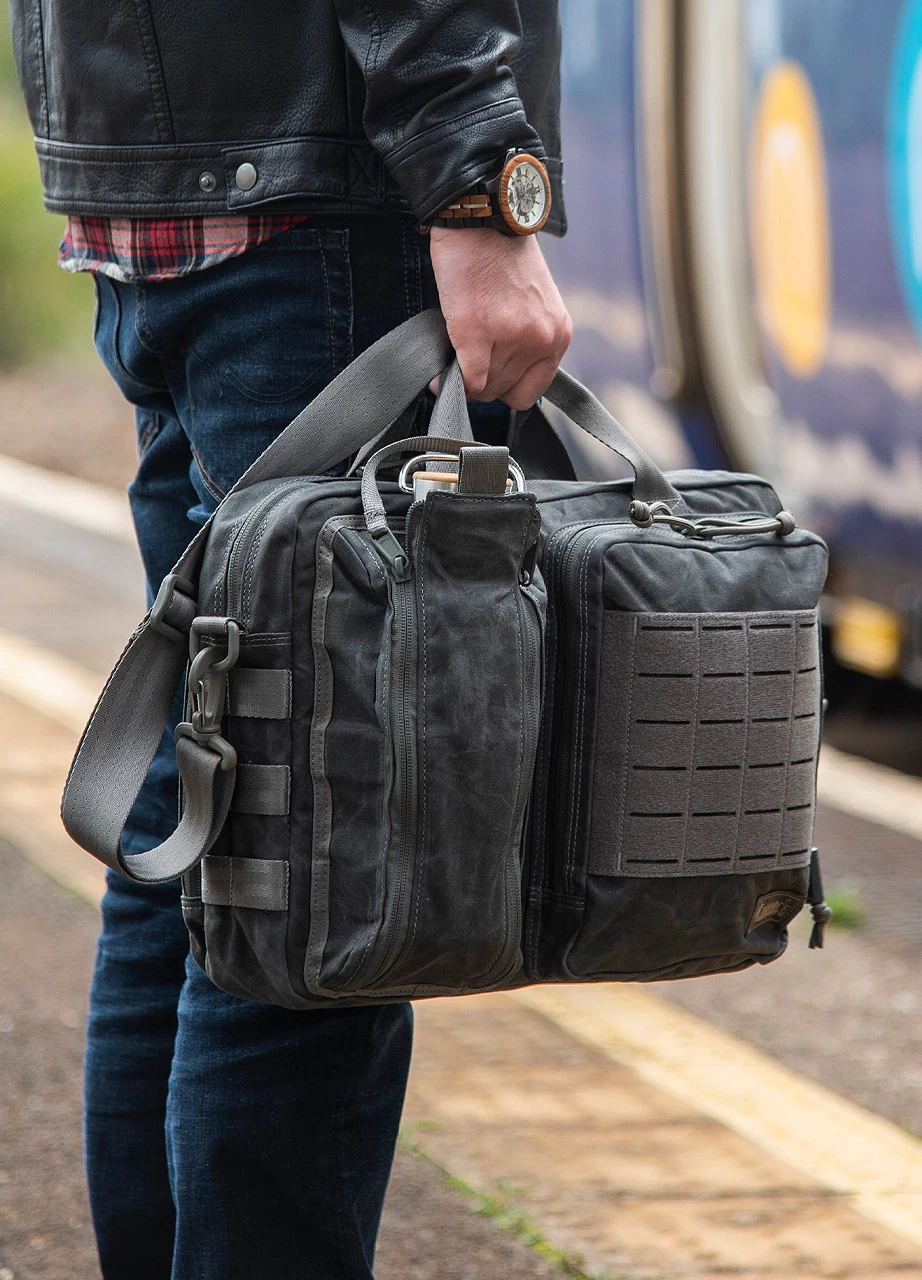 Magforce Recruit Briefcase Waxed Canvas 19 Magforce Recruit Briefcase Waxed Canvas - Image 17