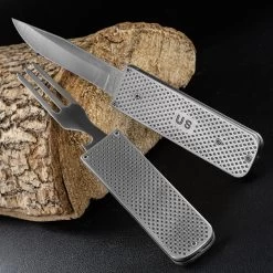 Marbles G.I. Knife And Fork Combo -Outdoor Survival Gear MR652 52074.1679585147