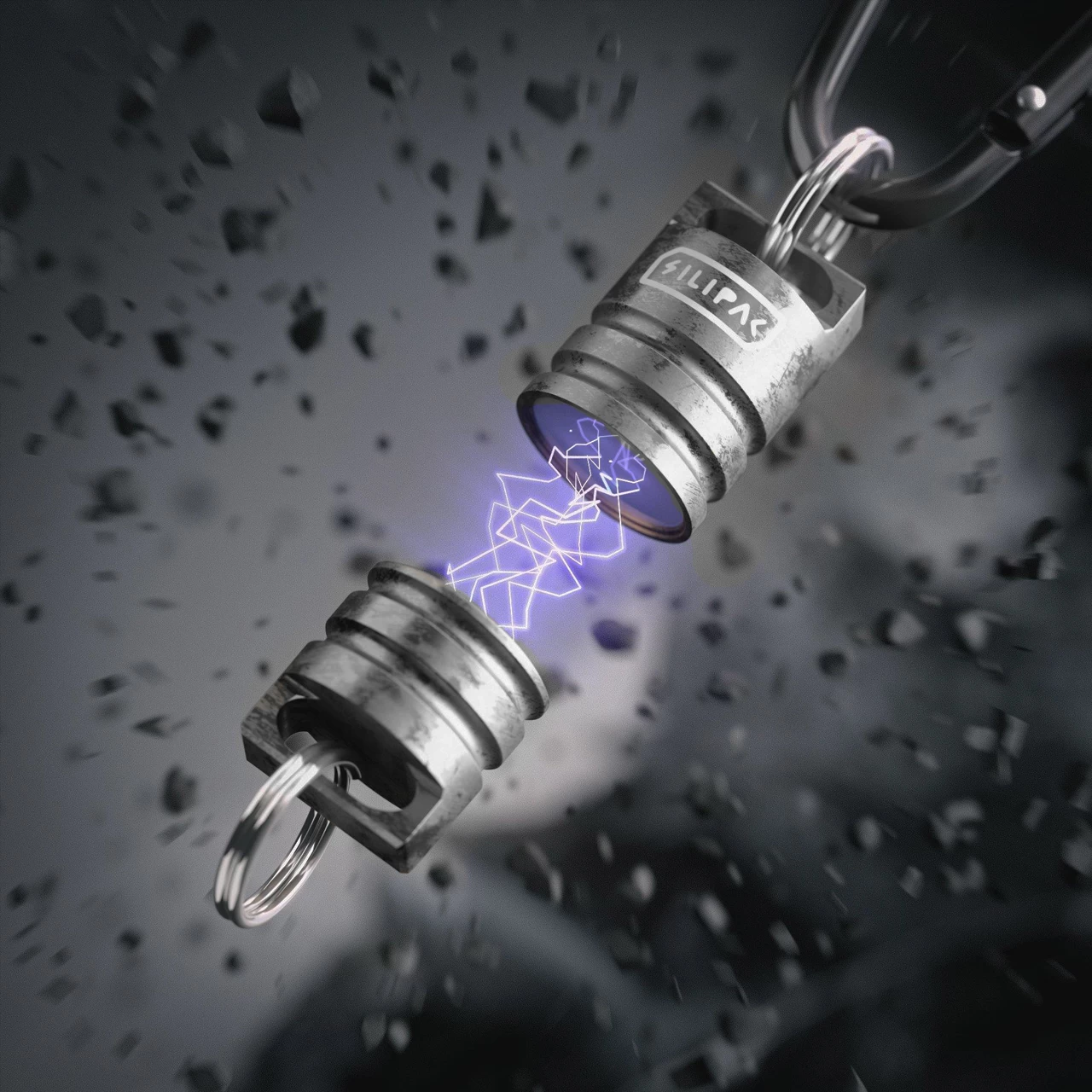 Silipac Magnetic Beads Keychain Stonewash 4 Silipac Magnetic Beads Keychain Stonewash - Image 2