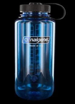 Nalgene Sustain Wide Mouth 1L Bottle -Outdoor Survival Gear blue 34281.1690902188