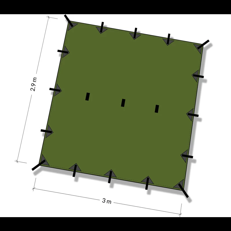 DD Hammocks SuperLight Tarp 4 DD Hammocks SuperLight Tarp - Image 2