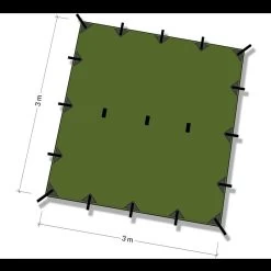 DD Hammocks 3 X 3 Tarp -Outdoor Survival Gear dd 019det4 74434.1587403865
