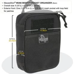 Maxpedition Pocket Organiser Beefy -Outdoor Survival Gear maxp 266 bdet2 26887.1587390497