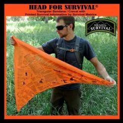 Survival Metrics Head For Survival Bandanna -Outdoor Survival Gear methsdet 25033.1588255538