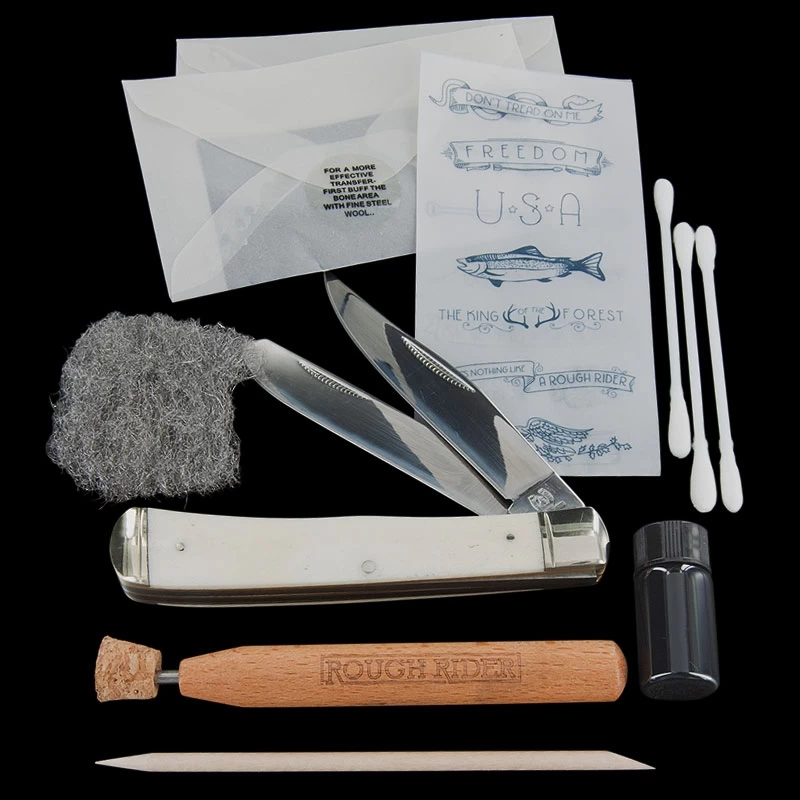 Rough Rider Scrimshaw Set 3 Rough Rider Scrimshaw Set