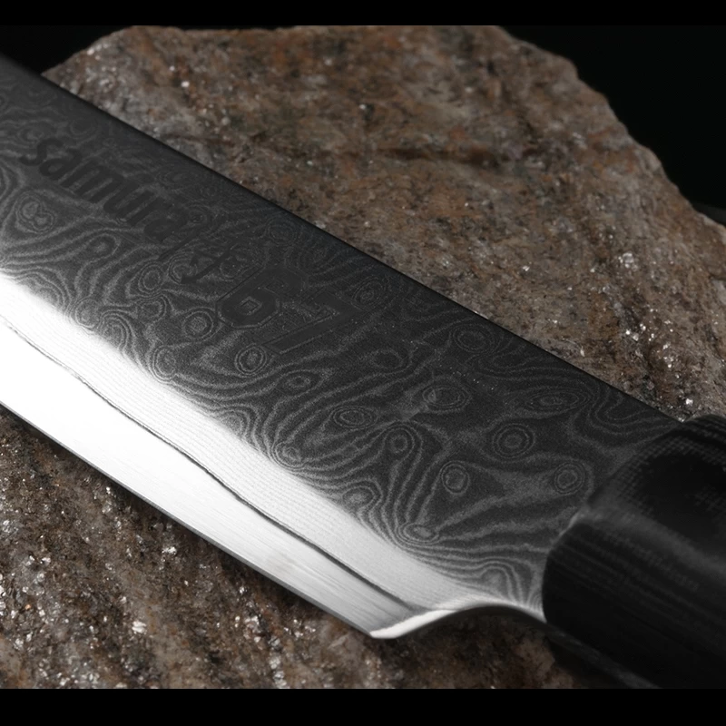 Samura Damascus 67 Slicing Tanto 5 Samura Damascus 67 Slicing Tanto - Image 3