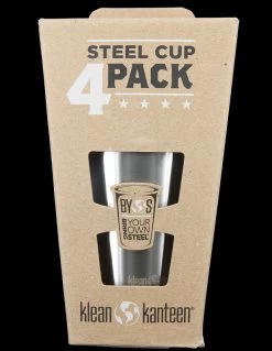 Klean Kanteen Steel Cup 295ml - 4 Pack 11 Klean Kanteen Steel Cup 295ml - 4 Pack -Outdoor Survival Gear wit kssc10 4pk 15783.1587728695